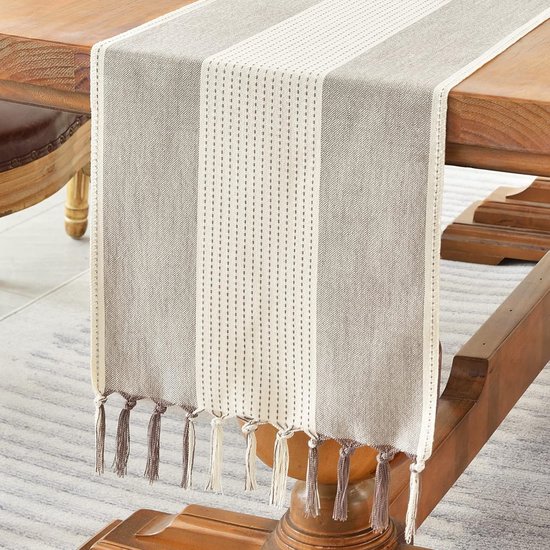 Tischläufer Tischdecke Tischläufer Tischdecken Tischläufer Aus Baumwollleinen Partytischdecke Tischdekoration Jute Tischläufer Mit Quasten Zur Ti