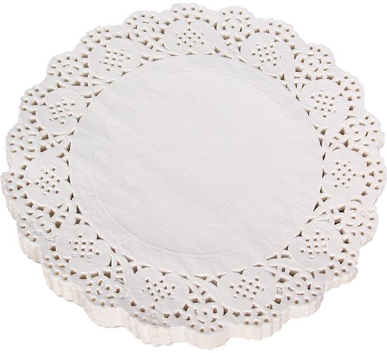 140 Stück Runde Tortenböden (11 Cm Durchmesser), Dekoratives Einweg Tischset Aus Spitzenpapier Für Torten, Desserts Und Speisendekoration, Z. B.