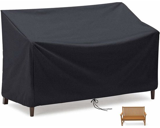 Für 2/3/4 Sitzer Sofas, Wasserdicht, Winddicht Und Reißfest, 210d Oxford Gewebe, Uv Beständig, Für Gartenmöbel Schwarz (2 Sitzer)