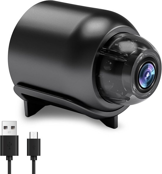 Mini Spionagekamera, Wlan, 140° Weitwinkel, 1080p, Für Den Innen Und Außenbereich, Kabellos, Mit Nachtsichtfunktion, Bewegungsmelder, Überwachung