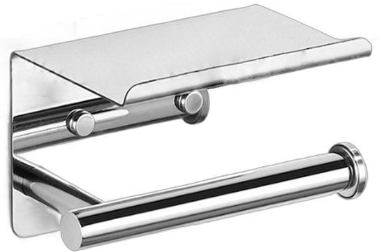Toilettenpapierhalter Toilettenpapierhalter Badezimmeraccessoires Silber 14 X 10 X 9,5 Cm Edelstahl