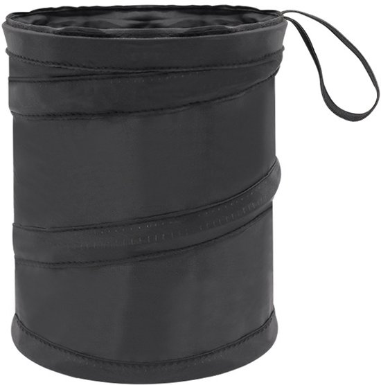 Faltbarer Auto Mülleimer Mit Müllbeutel 4 L Abfalleimer Autositz Organizer Auto Innenausstattung Schreibtisch Organizer Schwarz
