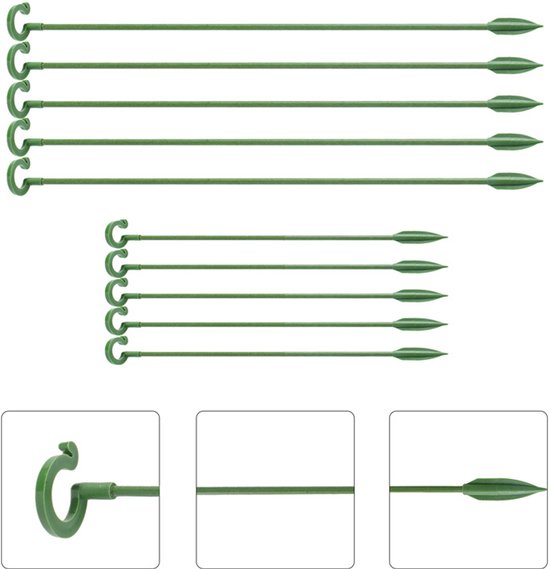 Set Mit 50 Pflanzenstützen Stabile Fiberglasstützen Orchideenstützen Anzuchtstützen 37 Cm