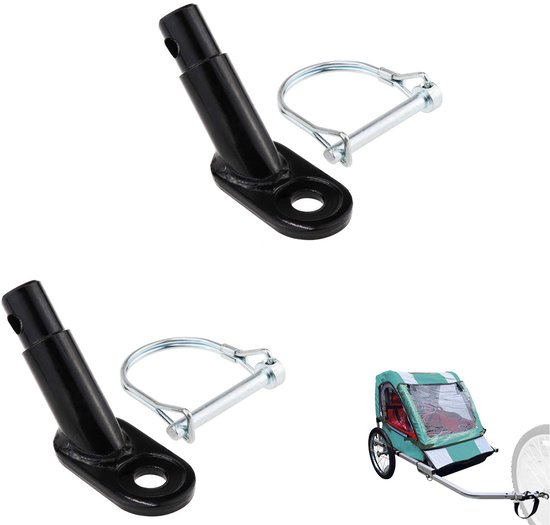 2 Teiliges Fahrradzubehör Kupplung Für Fahrradanhänger Hundeanhängerkupplung Fahrradanhänger Adapter Für Kinder , Gepäck Und Haustieranhänger Sch