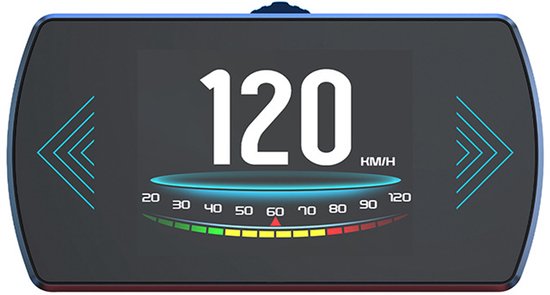 Digitales Head Up Display Mit Anzeige Von Fahrzeuggeschwindigkeit, Drehzahlmesser, Kühlmitteltemperatur, Warnung Bei Niedriger Fahrzeugspannung U