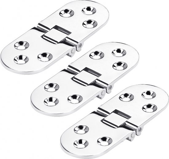 3 Teiliges Scharnierset Mit Befestigungsstift Einfache Montage 6 Schraubenlöcher Möbelscharnier 80 Mm × 30 Mm Mini Scharniere Schrankscharnier Fü