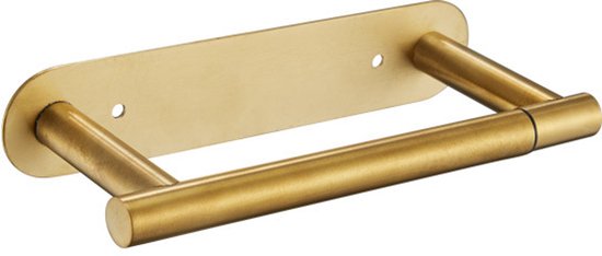 Abnehmbarer Toilettenpapierhalter Badezimmerrollenhalter Schraubmontage Oder Montage Ohne Bohren Gebürstetes Gold