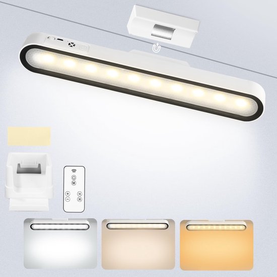 Usb Led Streifen Dimmbar, 3 Farbtemperaturen, Kabellos Für Schränke, Schreibtische Und Küchen Einfache Installation