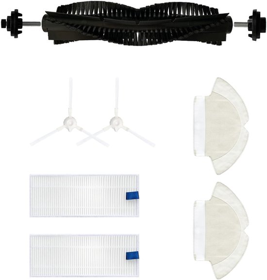 Passend Für Das 7 Teilige Zubehörset Für Den Tefal Rowenta X Plorer Series 75 Rg7687 Saugroboter Hauptbürste, 2 Seitenbürsten, 2 Tücher, 2 Filter