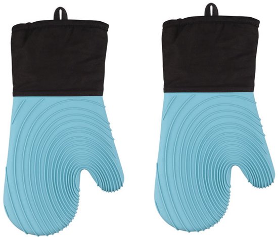 Zweiteilige Hitzebeständige Handschuhe Schutz Vor Verbrennungen Ofenhandschuhe Wasserdichte Handschuhe Silikonhandschuhe Sorgt Für Sicherheit Bei