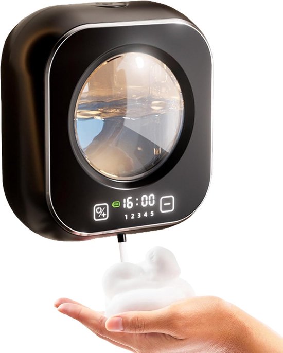 Automatischer Wandseifenspender (320 Ml), Infrarotsensor Mit Sichtfenster, 5 Geschwindigkeitsstufen, Wiederaufladbarer 1500 Mah Akku (usb), Wasse