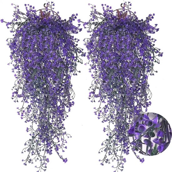 2 Hochwertige, Oxidationsbeständige Künstliche Hängepflanzen Für Die Dekoration Im Innen Und Außenbereich