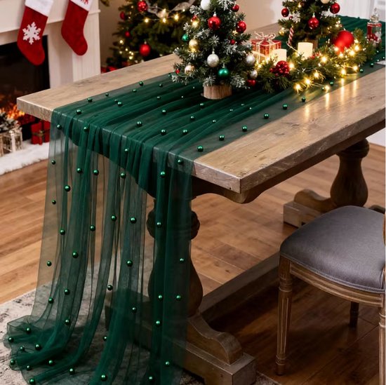 Zwei Tischläufer Aus Perlmuttgewebe (0,75 M X 3 M), Transparente Tischdecken Für Verschiedene Anlässe Wie Abendessen, Feiertage, Hochzeiten, Gebu