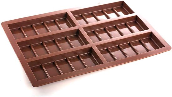 Zweierpack Silikonformen Für Schokoladenriegel, Bonbons, Gelee, Rechteckige Backformen Aus Silikon, Form Für Seife, Wachsmelts, Flexible Backform