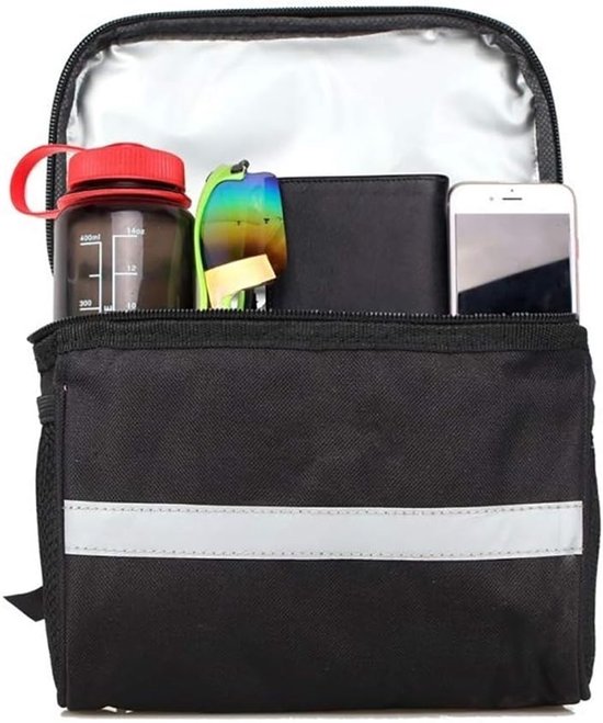 Lenkertasche Fahrradtasche 1 Stück 23 × 13,6 × 16,5 Cm Großes Fassungsvermögen Wasserdicht Lenkertasche Für Fahrräder, Mountainbikes Und Rennräde
