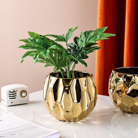 Keramiktopf/vase/tischsukkulente/dekorative Sukkulente Für Badezimmer/schlafzimmer/wohnzimmer 19 X 19 X 17 Cm