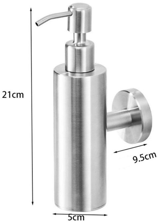 Wandseifenspender Aus Edelstahl Seifenspender Seifenpumpe Wandseifenspender Handseifenspender Für Hotels Edelstahl Silber