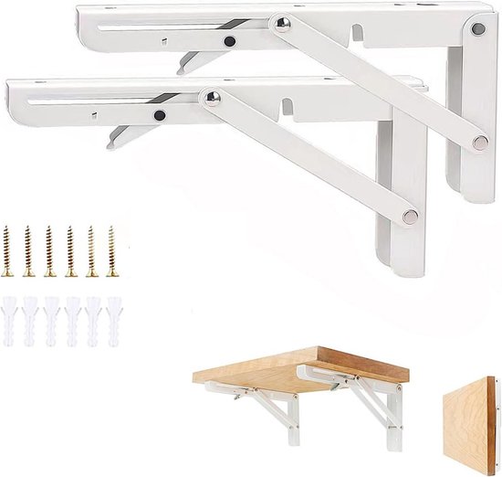 Klappbare Regalträger 35,5 Cm (14 Zoll) Robuste, Klappbare Regalträger Zur Wandmontage Klappbarer L Förmiger Rechtwinkliger Regalträger Aus Metal