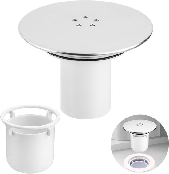 Duschablauf 90 Mm/115 Mm Duschablaufabdeckung Austauschbare Duschablaufabdeckung Aus Chrom Ersatz Duschablaufabdeckung Haarfänger Für Bad Und Küc