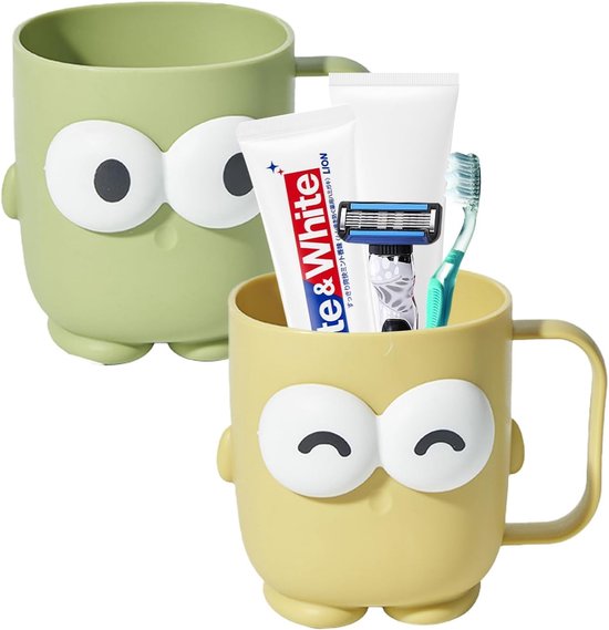 Waschbecher Zahnbürstenbecher Zahnbürstenhalter Cartoon Design Zahnbürstenbecher Für Kinder Mundspülbecher Für Kinder Mit Griff Wiederverwendbar