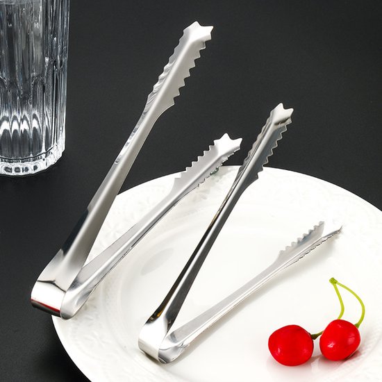 2 Teilige Mini Eiswürfelzange 0,8 Mm Dick, 15 Cm + 0,8 Mm Dick, 20 Cm Mini Eiswürfelzange Eiswürfelzange Für Bars Zuckerzange Zubehör Für Teekrän