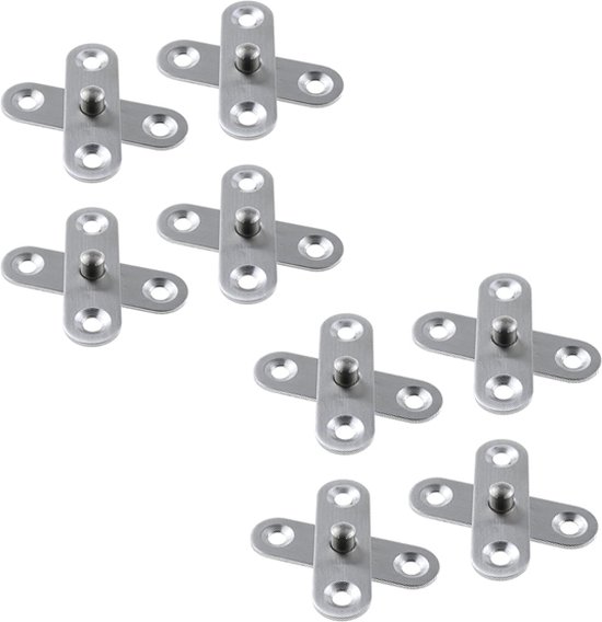 8 Stück Türscharniere Innentürscharniere Scharniere Einfach Zu Montierende Türscharniere Möbelscharniere Edelstahl Küchenschrankscharniere 56 X 1