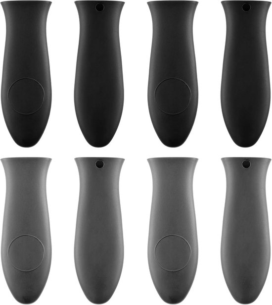 8 Teilig Silikon Griffschutz Griffüberzug Für Gusseiserne Bratpfannen Topflappen Rutschfester, Hitzebeständiger Gummigriffüberzug Für Pfannen, Gu