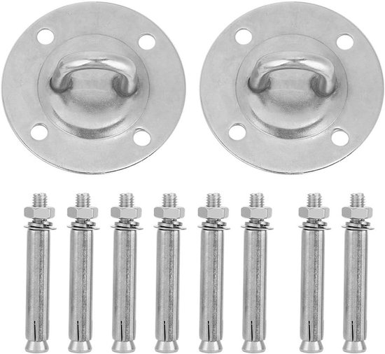 2 Teiliges Set Aus Yoga Hängemattenhalterung, Deckenhaken Mit Bolzenbefestigung, Edelstahl Befestigungsanker Und Deckenhaken Mit Bolzenbefestigun