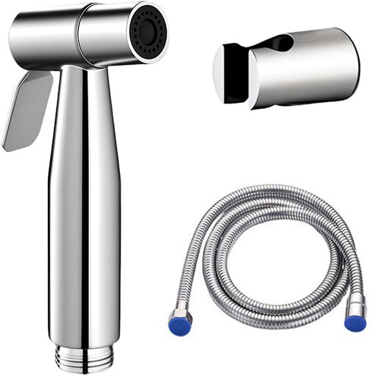 Bidet Handbrause Wc Bidet Handbrause Aus Edelstahl Wc Bidet Duschkopf Mit 1,5 M Schlauch Und Halterung Silber 12,3 X 5,6 X 150 Cm