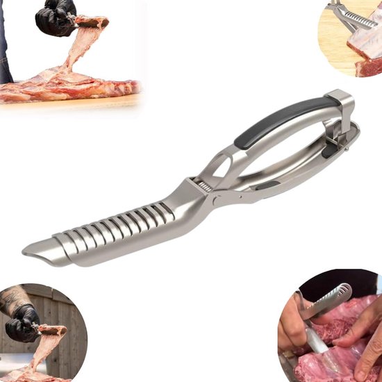 1 Stück Rippenhautentferner Ergonomischer Rippenschäler Grillzubehör Küchen Grillbesteck Set