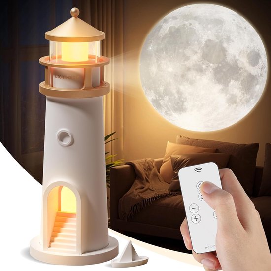 Mondlampen Projektor Nachtlicht Led Galaxie Projektor Für Kinder, Stimmungsvolle Leuchtturm Dekorationslampe