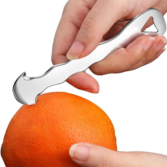 2er Pack, Orangenschäler Aus Edelstahl Multifunktionaler Zitrusschäler, Orangen , Grapefruit Und Zitronenschäler