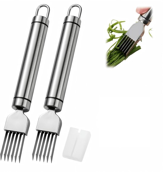 2 Teiliges Gemüseschneider Set Gemüsemesser Aus Edelstahl Zwiebelmesser Küchenhelfer Küchenmesser Multifunktionaler Schneider Schneidewerkzeug Mi