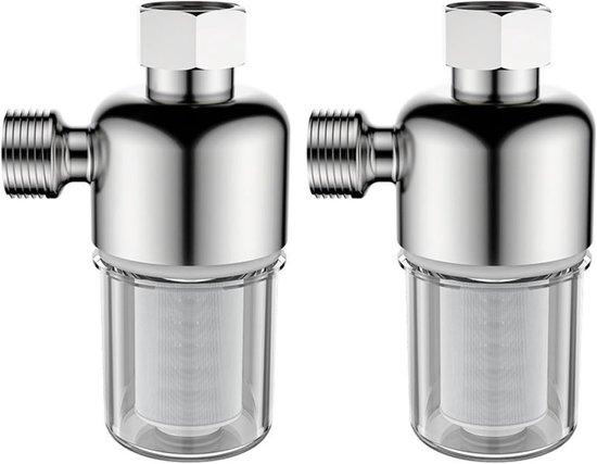 2 Teiliger Duschwasserfilter, 20 Mm Gewinde, Kalkfilter, Duschkopffilter, Wiederverwendbarer Kalkfilter, Antikalkfilter Für Boiler, Toiletten Und