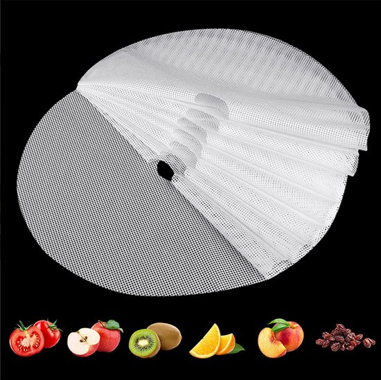 8 Runde Silikonplatten Silikon Trockenmatte Für Dörrgeräte Und Trockengeräte Runde Matte Zum Trocknen Von Fleisch Hitzebeständig Wiederverwendbar