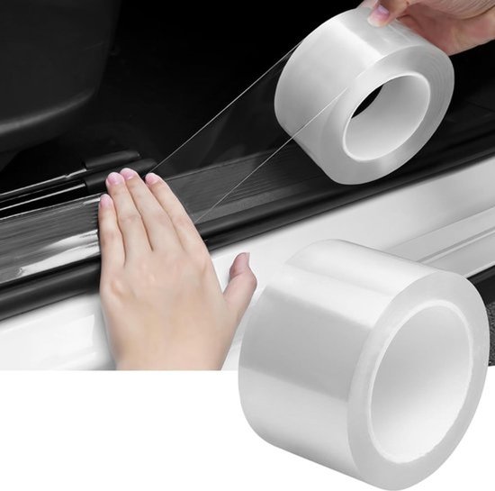 Türkantenschutzleiste, Schwellerschutzleiste, 10 Cm Breit 3 M Lang Karosseriefolie, Vinyl Autofolie Zum Aufprallschutz, Für Die Meisten Fahrzeu
