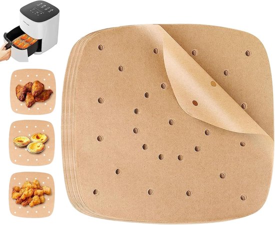 Backpapier Mit Löchern Für Heißluftfritteusen 200 Stück Backblechpapier Einweg Backpapier Für Heißluftfritteusen Zubehör Für Heißluftfritteusen F