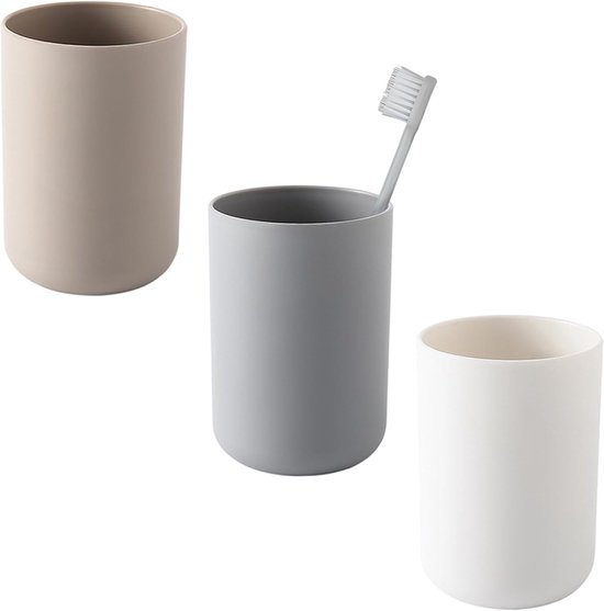 Badebecher Zahnbürstenbecher Zahnbürstenhalter 300 Ml Einfacher Zahnbürstenbecher Badezimmerbecher Für Kinder Und Erwachsene Wiederverwendbar Tra