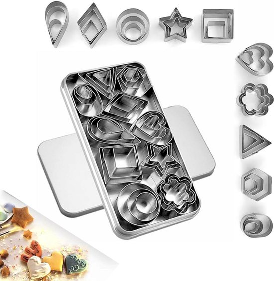 30 Teiliges Ausstechformen Set Küchenhelfer Inklusive Aufbewahrungsbox Backutensilien Ausstechform Ausstecher Set Ausstecher Ausstecher Aus Edels