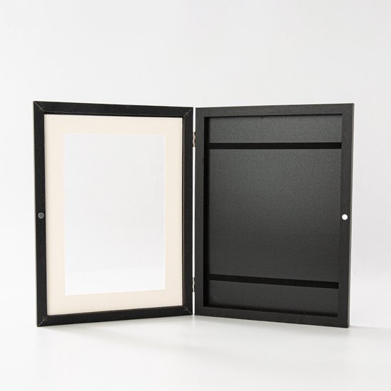Bilderrahmen Aufbewahrungsrahmen Wandbilderrahmen 21 X 29,7 Cm Schwarz Für 3d Fotos, A4 Kunstwerke, Kinderzeichnungen, Portfolio Aufbewahrung