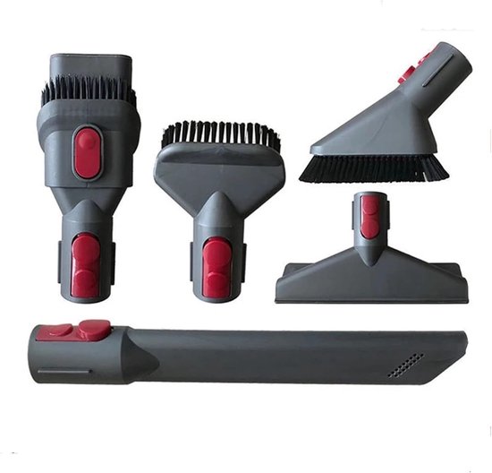 5 Teiliges Elektrisches Bürstenkopf Set Passend Für Dyson V7, V8, V10, V11 Und V15, Schnellentladeset Und Aufbewahrungsständer