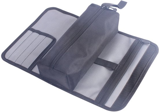 Werkzeugrolle Zum Zusammenrollen Faltbare Aufbewahrungstasche Elektrikertasche Aus Oxford Gewebe Handlich Grau