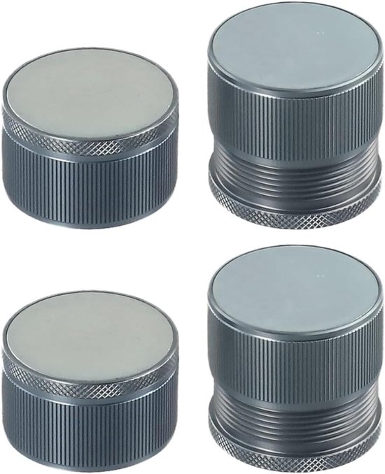 Verstellbares Möbellift Set Aus Aluminiumlegierung, Bettfüße Für Mehr Platz (4 Teilig, Grau)