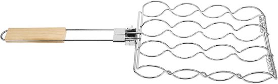 Grillrost Für Mais Und Würstchen Klappbare Grillklemme Mit Griff Für Campinggrillen Und Grillen Im Freien