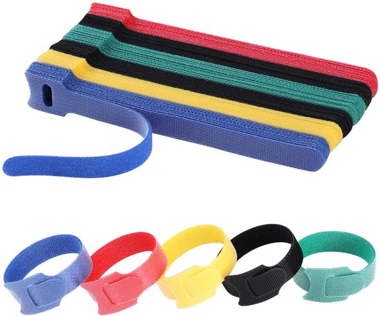 Wiederverwendbare Kabelbinder, 120 Stück Multifunktionale Kabelbinder Und Kabelorganisatoren In 5 Farben