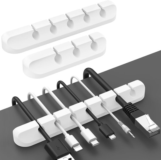 Kabelklemmen Selbstklebende Kabelorganisatoren 3er Pack Kabelmanagement Clips Mit Silikonkleber Für Usb Ladekabel, Mauskabel, Pc Kabel Für Büro U