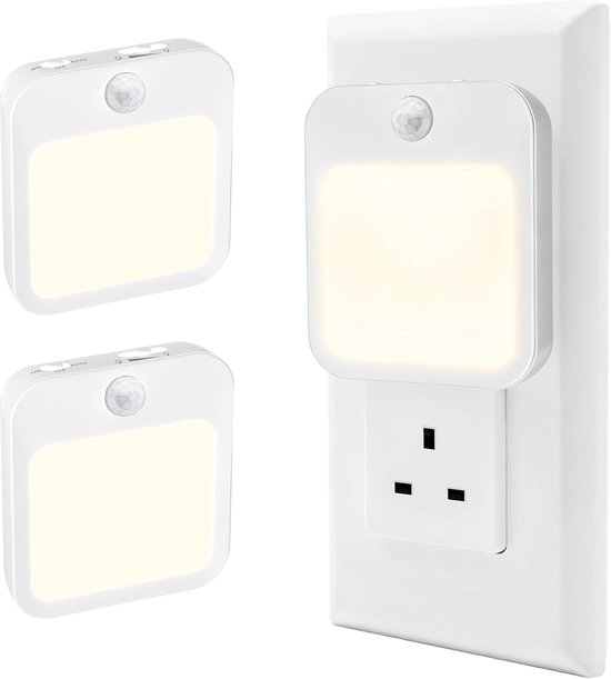 2er Pack Wandsteckdosen Nachtlichter Dämmerungssensor Warmes Licht Mit Einstellbarer Helligkeit Ein/aus/auto Modus Intelligenter Sensor Für Babyz
