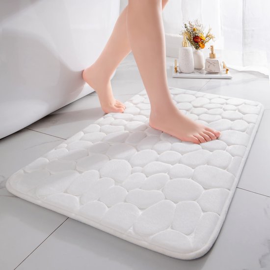 Formgedächtnis Badewannenarmatur Saugfähige Duscharmatur Dekorative Badewannenarmatur Rutschfeste Armatur Für Bad Und Wohnzimmer 40 X 60 Cm Weiß