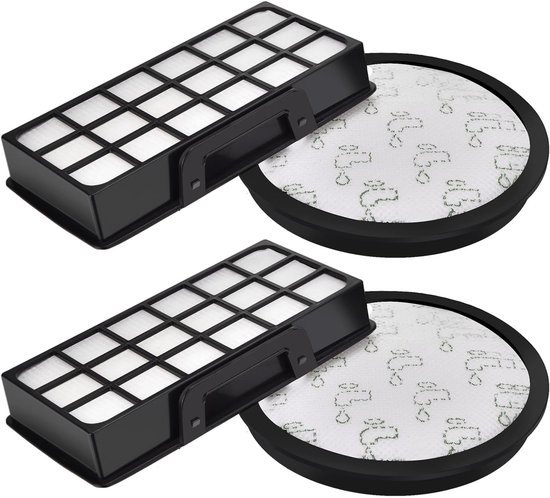 2 Teiliges Filterset (zr903701) Passend Für Rowenta Staubsauger Ro7681ea Ro7691ea Ro7690ea Ro7649ea Ro7647ea Ro7663ea Ro7676ea
