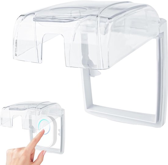 Kabellose Außentürklingel Mit Wasserdichtem Schutz Transparentes Gehäuse Für Türklingeln Und Klingelknöpfe (13 X 11 X 7 Cm)